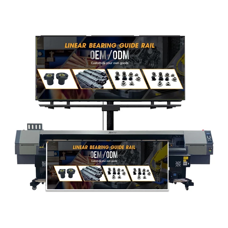 High Speed Konica 512i 3200mm Wide Format Solvent Printer Outdoor Ads 4 Heads Solvent Inkjet Printer