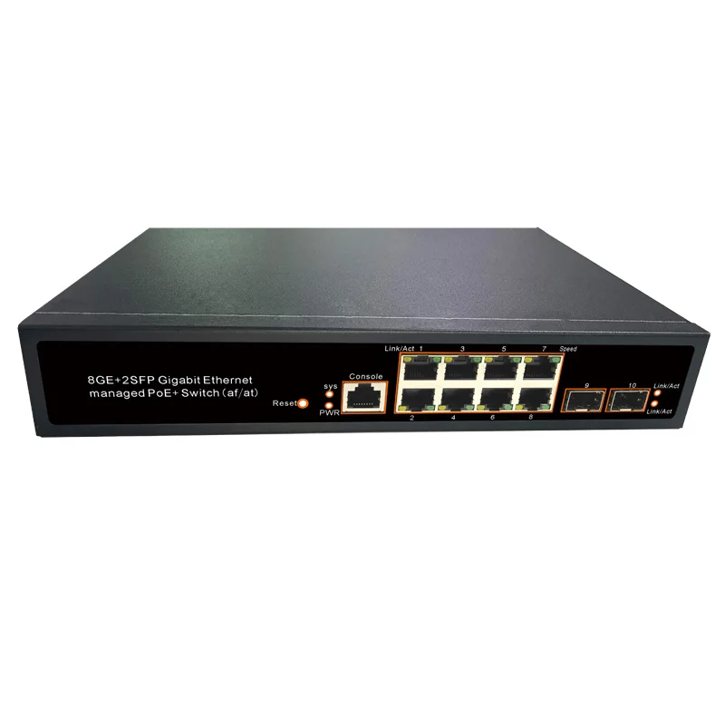 8 Port Poe Managed Ethernet Switch - Gigabit Speed & VLAN