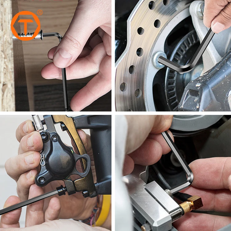Sinotools 13 Pcs Multi Function CRV Hex square Pin l Type Kit Hexagon Wrench Set Allen Key Set Metric with Ball Head