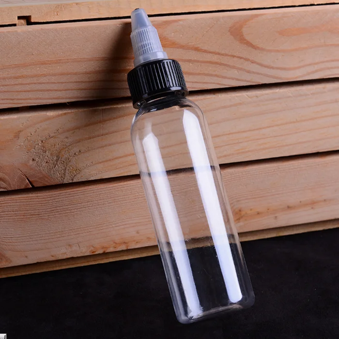 Clear PET Precision Tip Squeeze Bottle Refillable Liquid Container for Cosmetic Essential Oil Laboratory Use