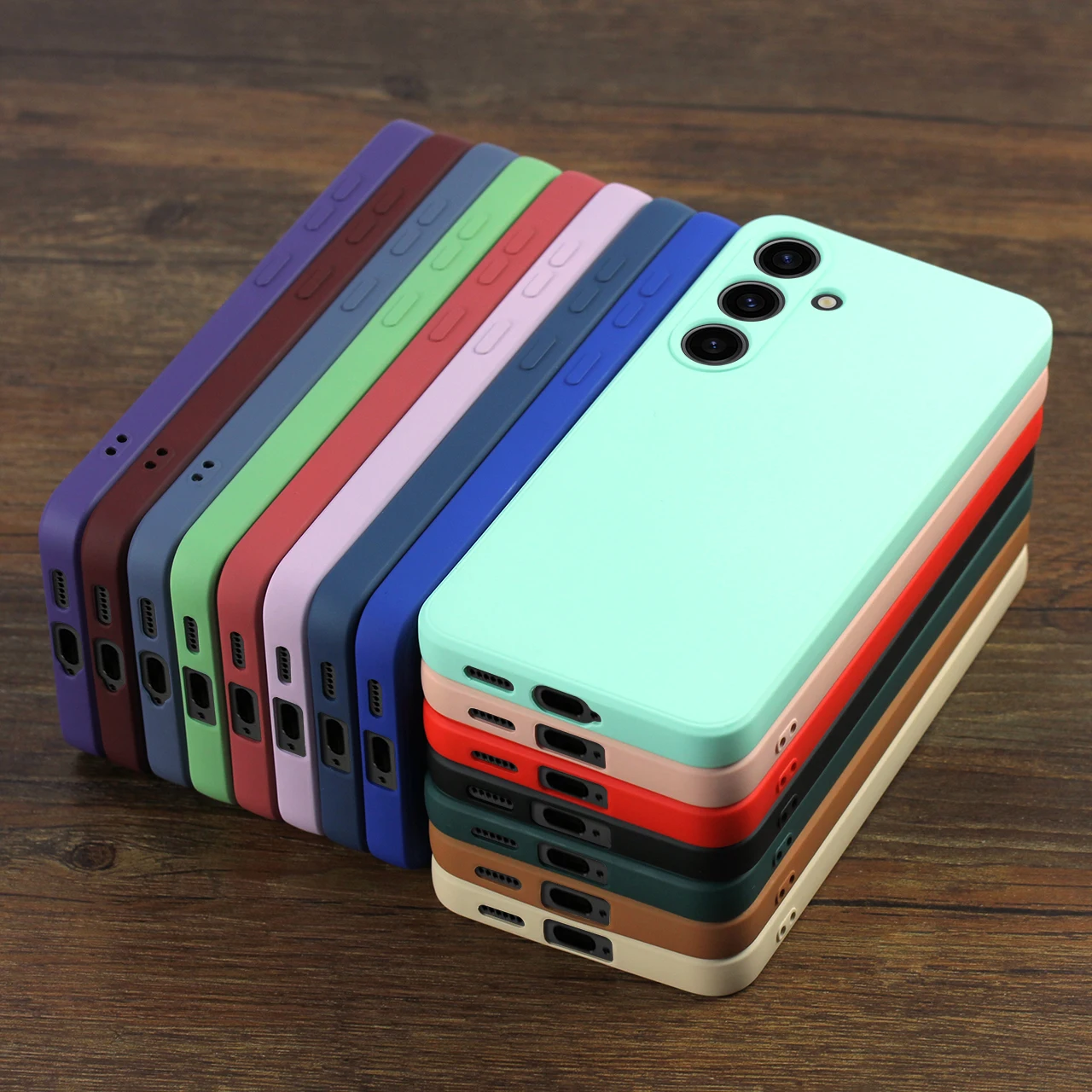 Красочные резиновые чехлы для мобильных телефонов Galaxy S24 ультра силиконовый чехол для телефона дизайн печать для Samsung S24 чехлы для телефонов