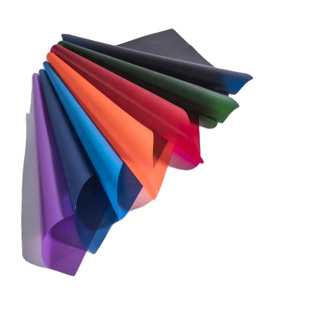 Отличного качества 0 15 мм Цветные дымчатые ТПУ пленки для одежды