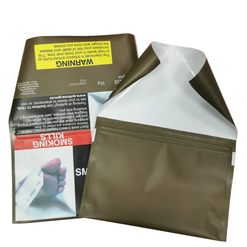 25g 30g 50g Custom Hand Roll Packaging Bags Zeitfield Royal Manchester  Sapphire Blue Poly for Smoking Amber Leaf Tobacco