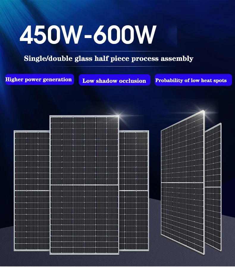 Solar Panel 590w Monocrystalline Silicon Glass Outdoor Solar Panel High