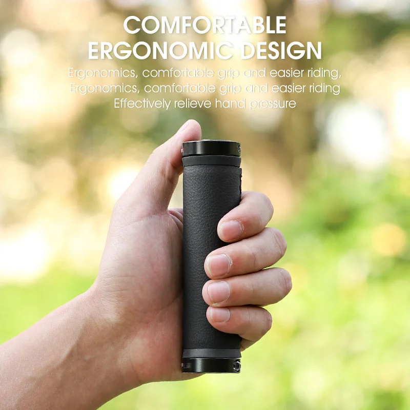 Кожаные ручки для руля велосипеда Супермягкие двухсторонние горного накладки на руль