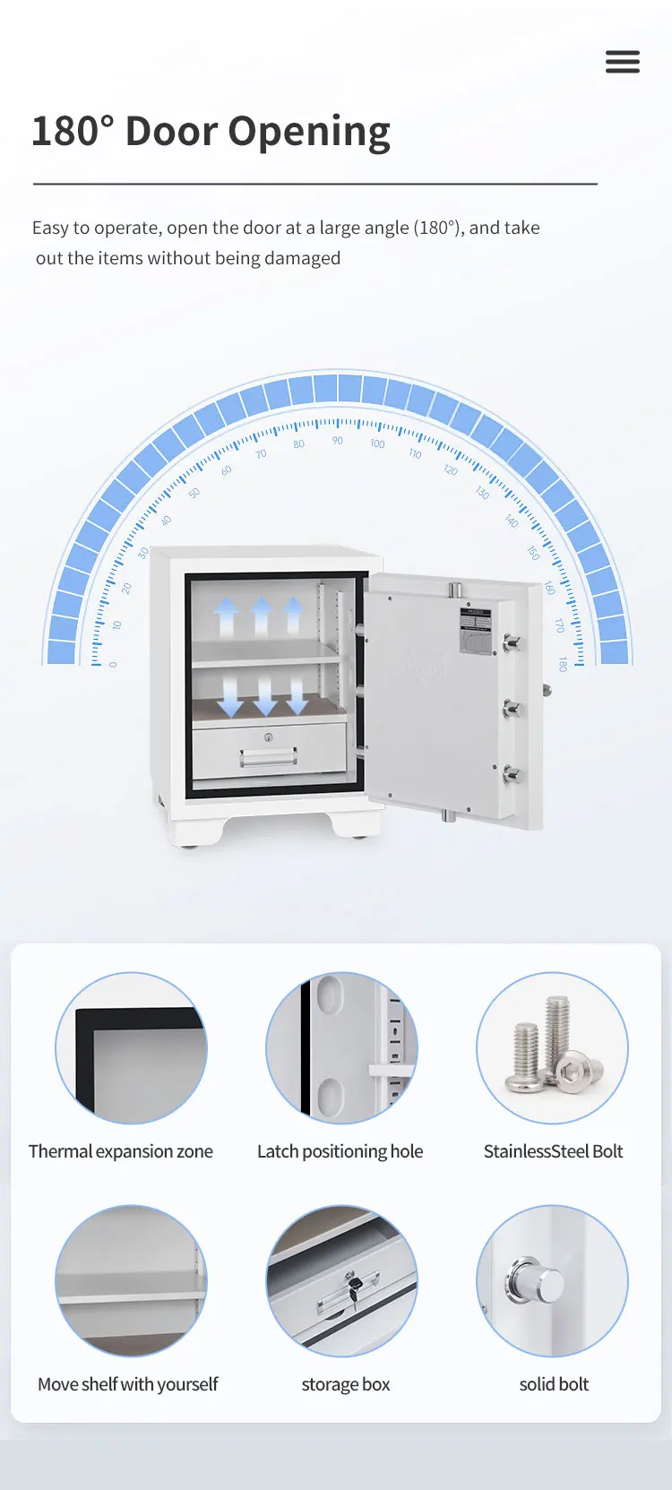 CEQSAFE Custom 2 Hour Fireproof Home Deposit Security Money Fireproof Safe Box factory