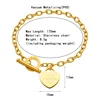 สร้อยข้อมือ Love ot buckle แกะสลักตัวอักษรภาษาอังกฤษสีทอง
