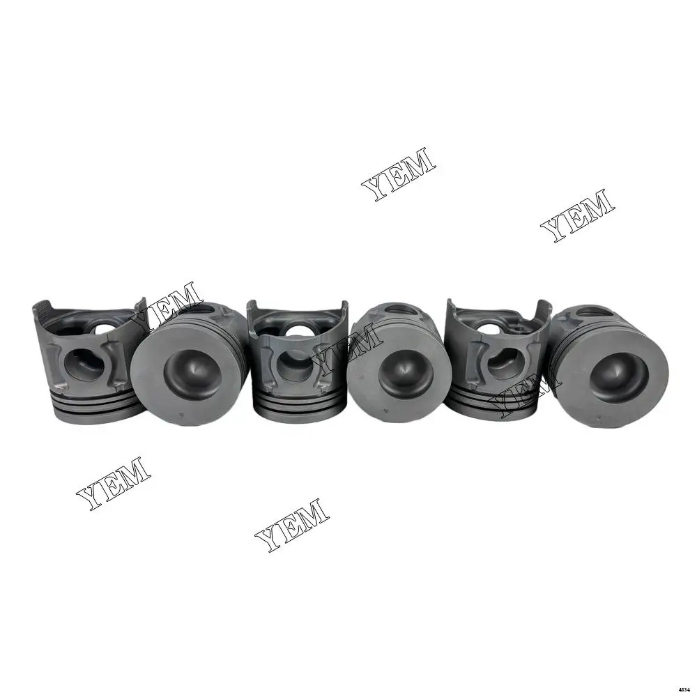 Cylinder Piston Kit ME082584 For Mitsubishi 6D34 Excavator Accessories