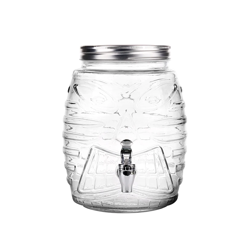 Large-capacity Glass Jar With Faucet Can Be Put In The