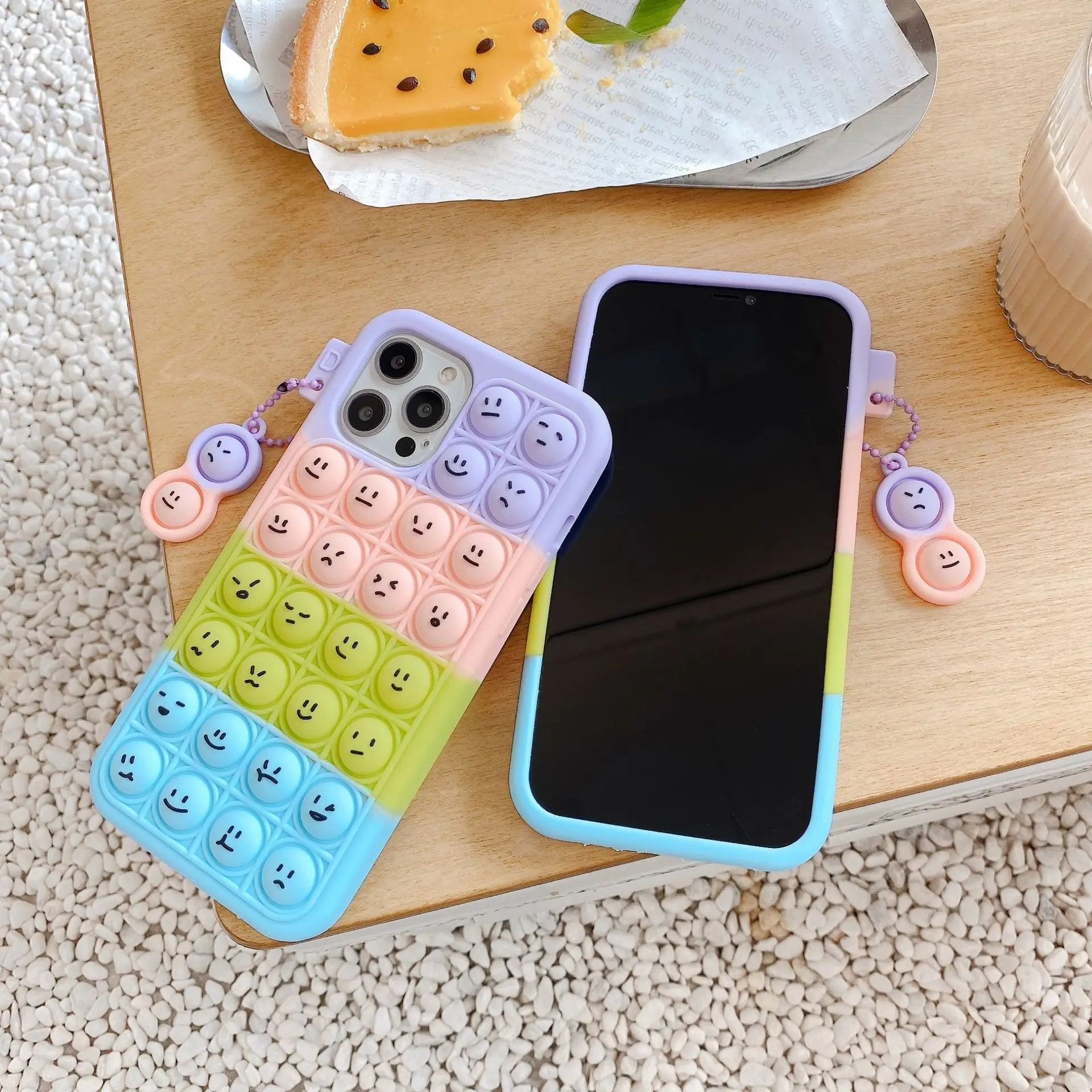Cute Face Designer Soft Silicone Mobile Phone Cases & Bags Popit Fidget Toys Relieve Stress Phone Case for iPhone 13 12 11 Cute Face Designer Soft Silicone Mobile Phone Cases & Bags Popit Fidget Toys Relieve Stress Phone Case for iPhone 13 12 11