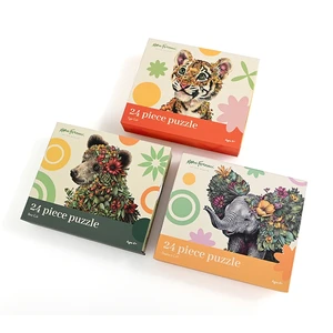Custom Eco-Friendly Jigsaw Puzzle Printing Puzzles Personalizados Cartoon Animal Jigsaw Puzzles for Kids Girls