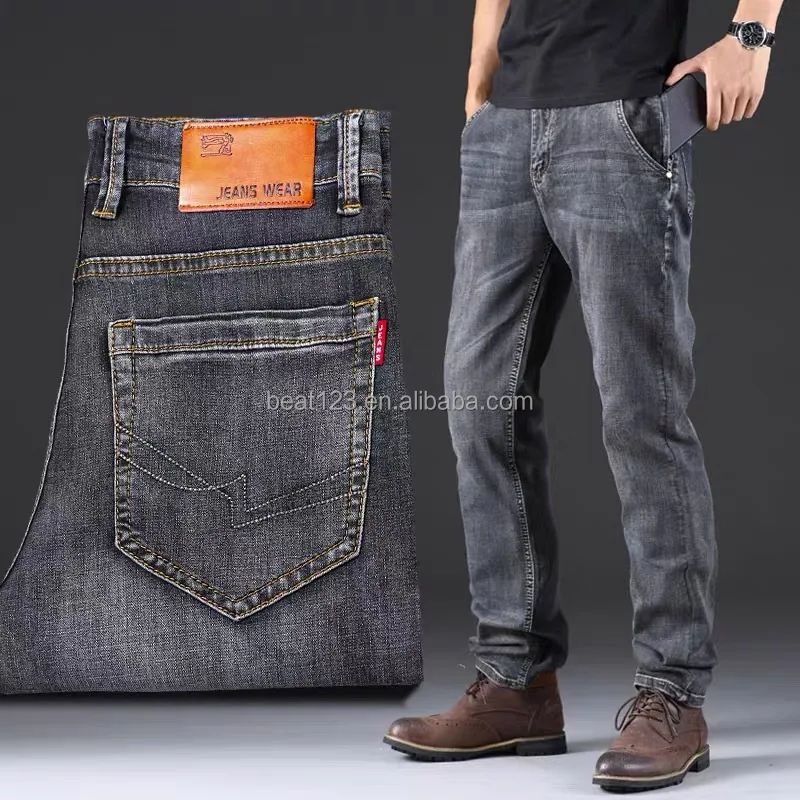 Men's Classic Relaxed Fit Flex Jean 2023 Spring Autumn New Four Seasons
