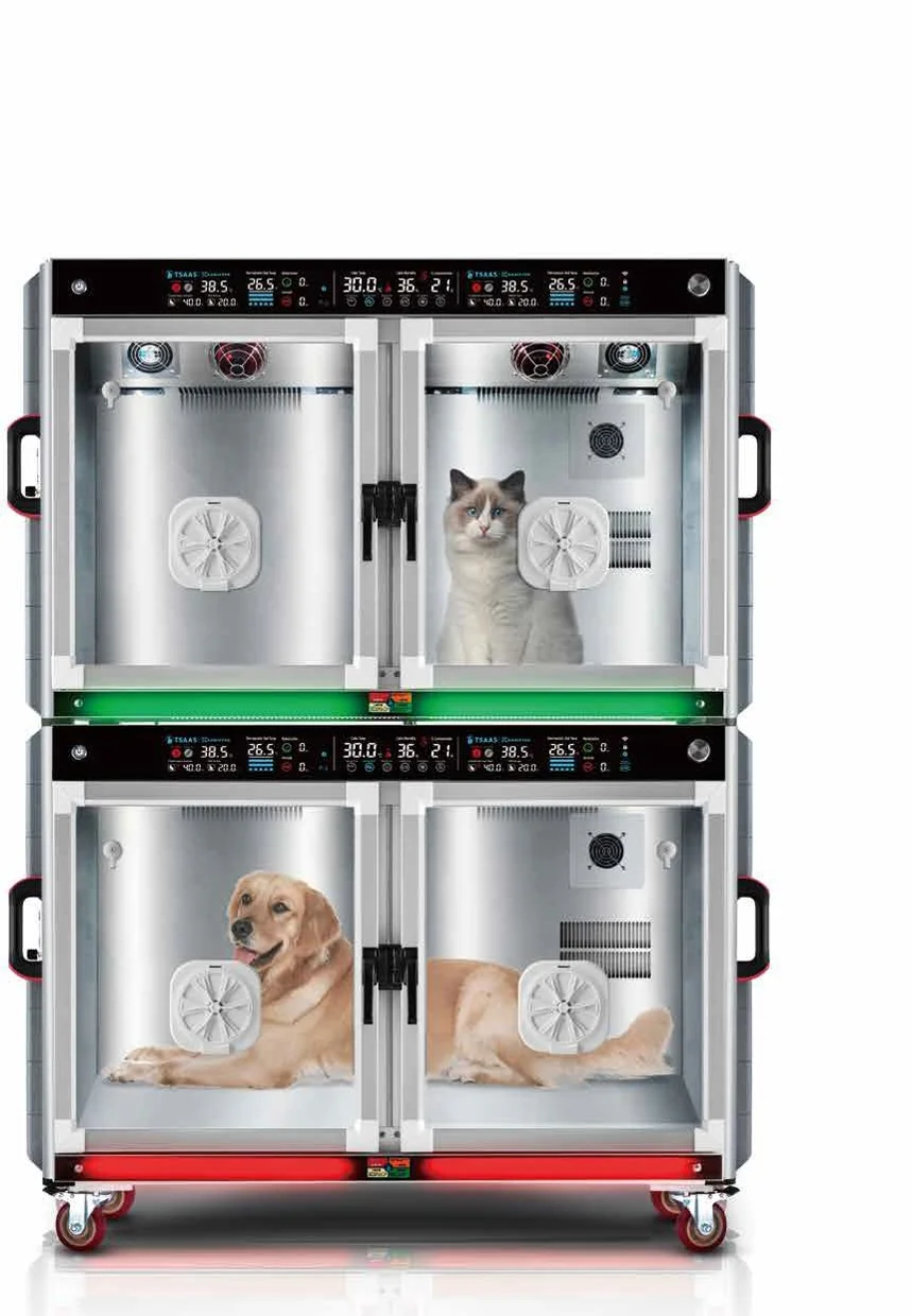 Stainless Steel Pet Incubator Automatic ICU Pet Brooder Dog Incubator Veterinary Pet Incubator