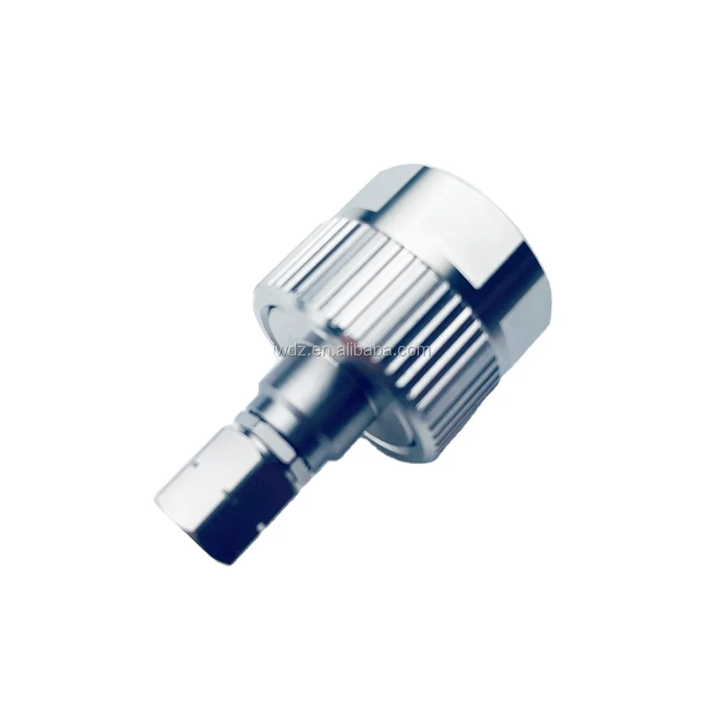 high-frequency millimeter wave rf coaxial adapter 2.4mm male to N male SUS303 DC - 18GHz VSWR1.2 Rf coaxial connector