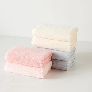 Cheap Price and High Quality Solid Color Absorbent Towels Cotton Face Hand Bath Towel Set