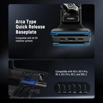 For Neewer Phone Tripod Mount with Flexible Arca Base 1/4\" & 3/8\" Threads Compatible 2nd Gen 16 15 Pro/15 Pro Max S24 Ultra Ca detail image
