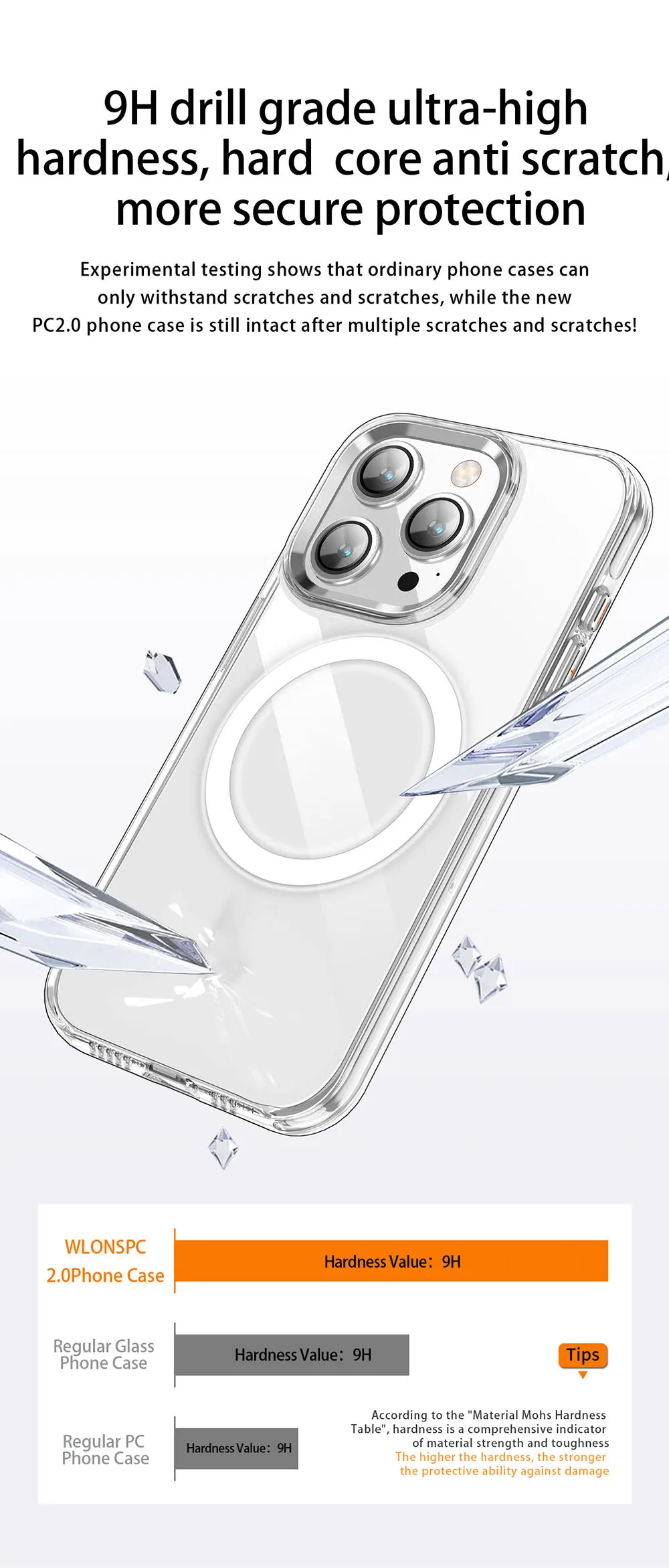 product clear case for iphone 15 14 13 12 plus pro max camera protector magnetic ring phone transparent hard pc  wls82 wlons-9