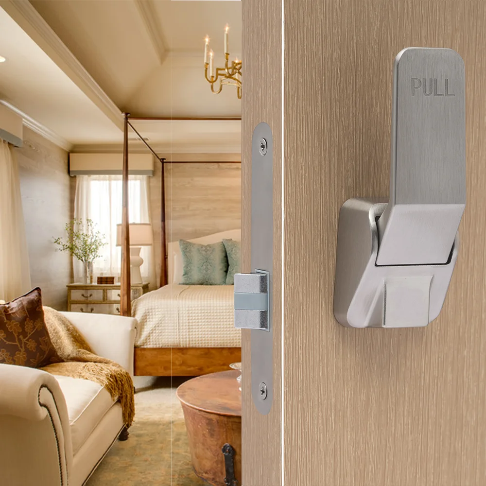 Combination of Silent and Durable Two Way Mortise Gold Push Pull Handle Indoor Room Door Lock