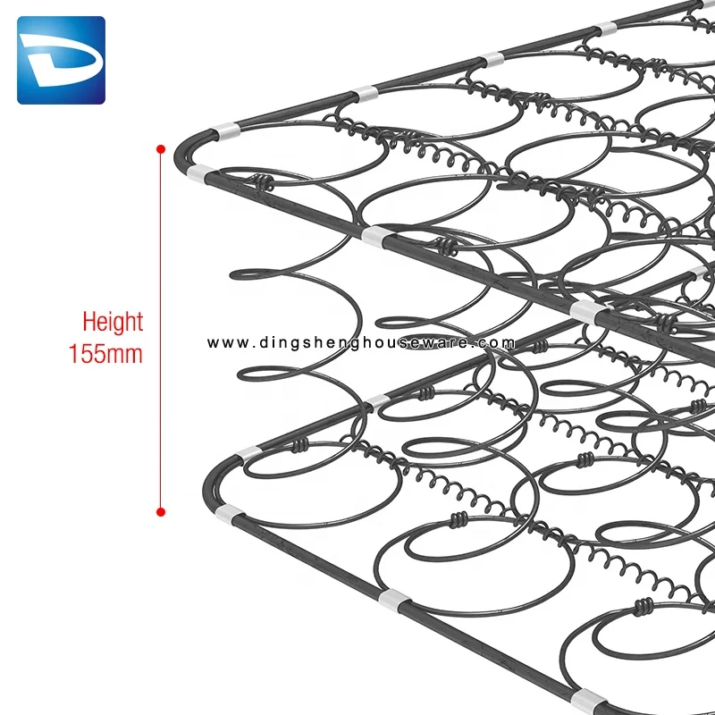 Alibaba.com: 312 Coils Bonnell Spring Mattress 132x187cm for UK Market ...