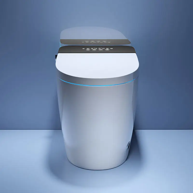 Fully Automatic Modern Sanitary Ware Foot Sensor Flush Smart Toilet with Remote Control Electric Bidet Smart Toilet for Home Use