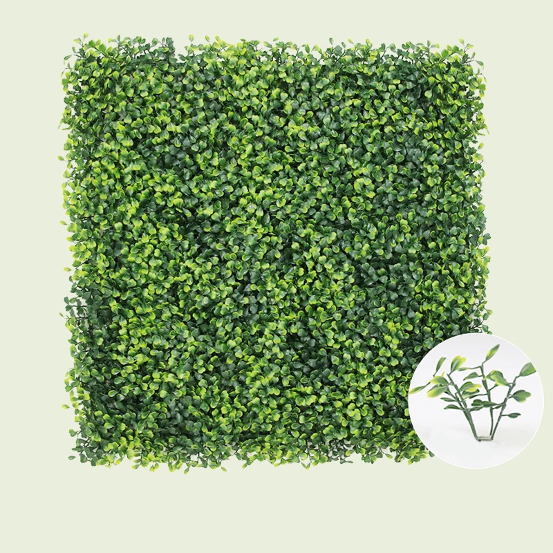 Gras wandpanelen, 20 x 20 (12 stuks) Kunstmatige Groene Wandpaneel Achtergrond Groen Muur, UV Beschermd Privacy Heggenscherm Faux Buxus voor Tuin, Hek, Indoor Outdoor Plant Muur Decor