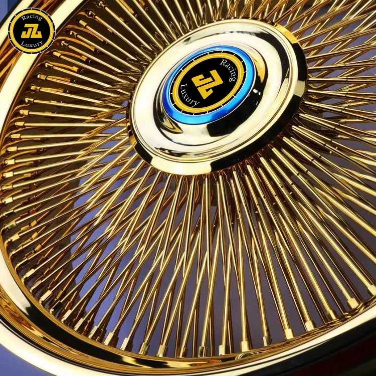 金メッキゴールドキャデラック JZ109 Custom Forged Wheels - Polished Chrome Gold/silver