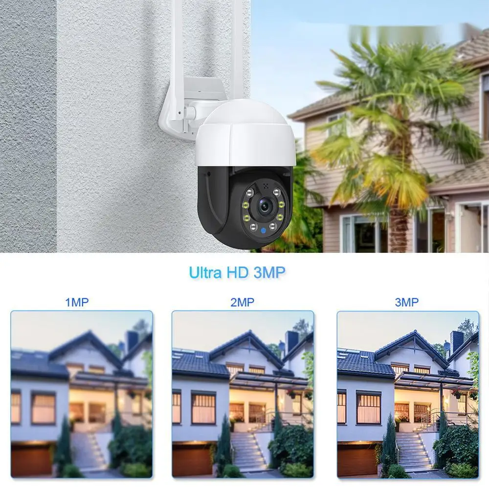 Tuya Ptz Camera Smart Cloud Outdoor Auto Tracking 3mp Ip Cam Video ...