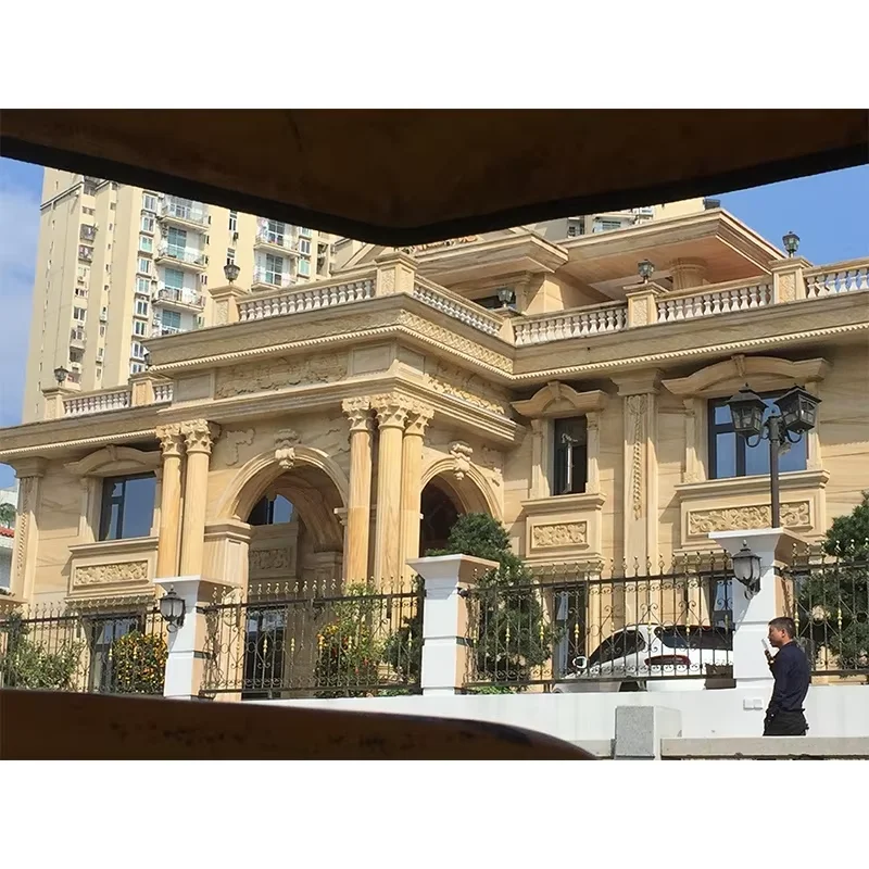 product natural yellow sandstone tiles design cut to size luxury villa exterior wall decor marble for outdoor floor tiles-1