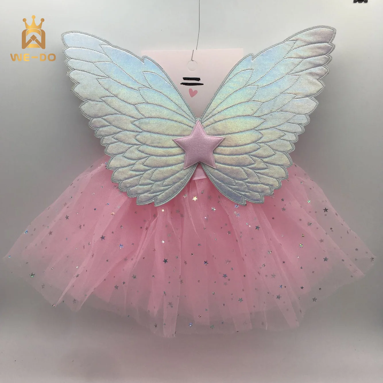 2023 New Arrivals Fashion Butterfly Wings And Tutu Skirt Set 2pc Set