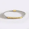 4mm silver beads + gold elbow bracelet