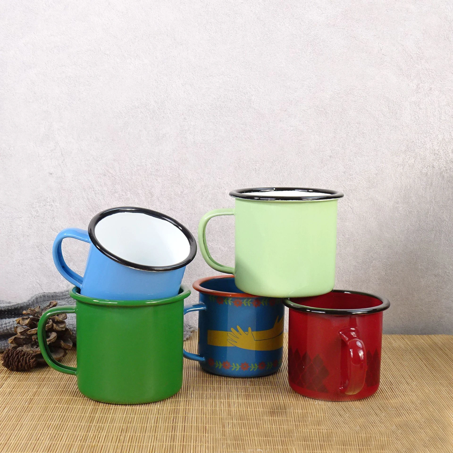 Wholesales High Quality Enamel Cups Printed Bulk Sublimation Enamel