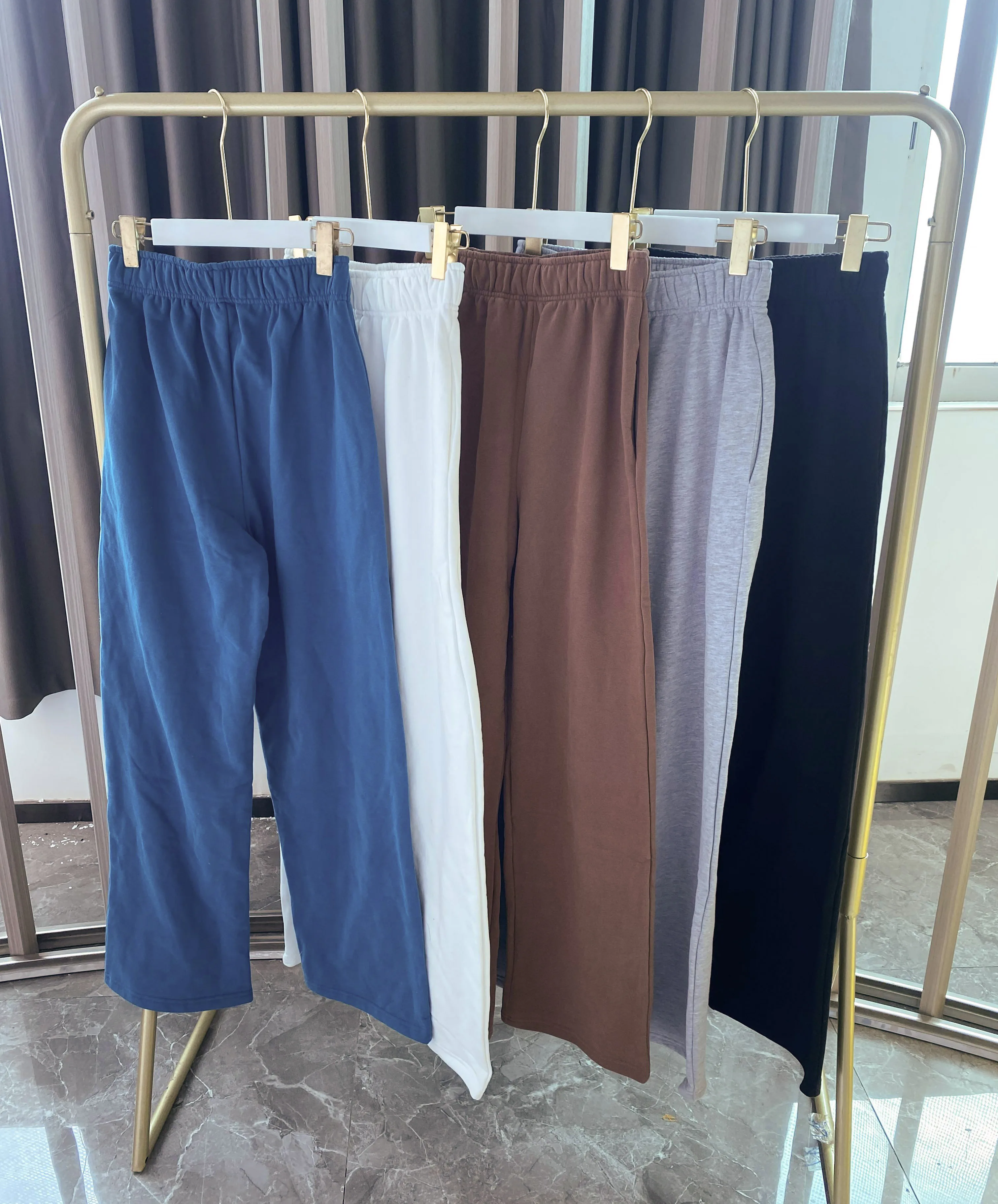 Wholesale High Quality Streetwear Blank Baggy Straight Wide Leg Jogger ...