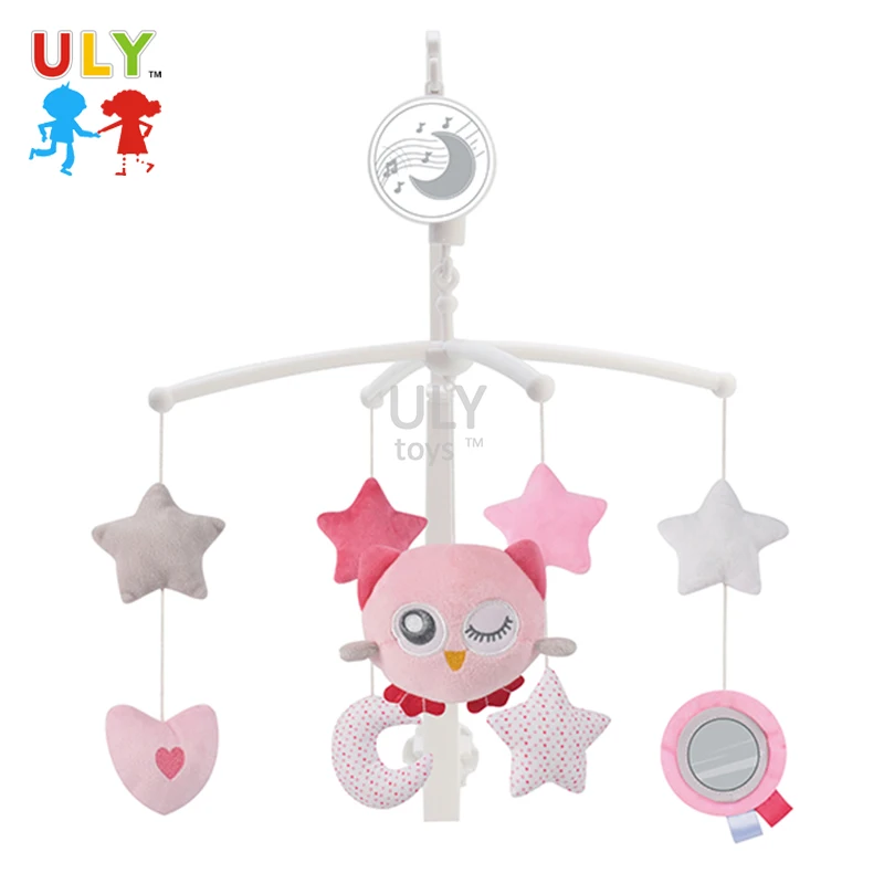 Мобиль для детской кровати 2021 музыкальные подвесные игрушки Плюшевые игрушки-животные Детский мобиль для детской кроватки