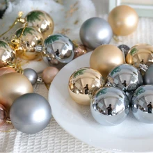 Hot selling artificial Christmas ball gold red ball Christmas  decor for home decor indor party Christmas tree decor