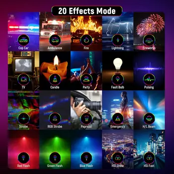 NEEWER Magnetic RGB Video Light 360 Full Color RGB61 LED Camera Light with Cold Shoe Mount Portable Photography Selfie Lighting detail image