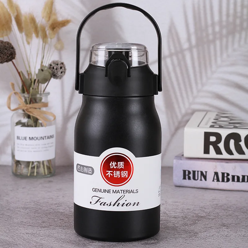 Metal Drinking Thermos 1300ml Double Wall Water Bottles Portable 304 ...