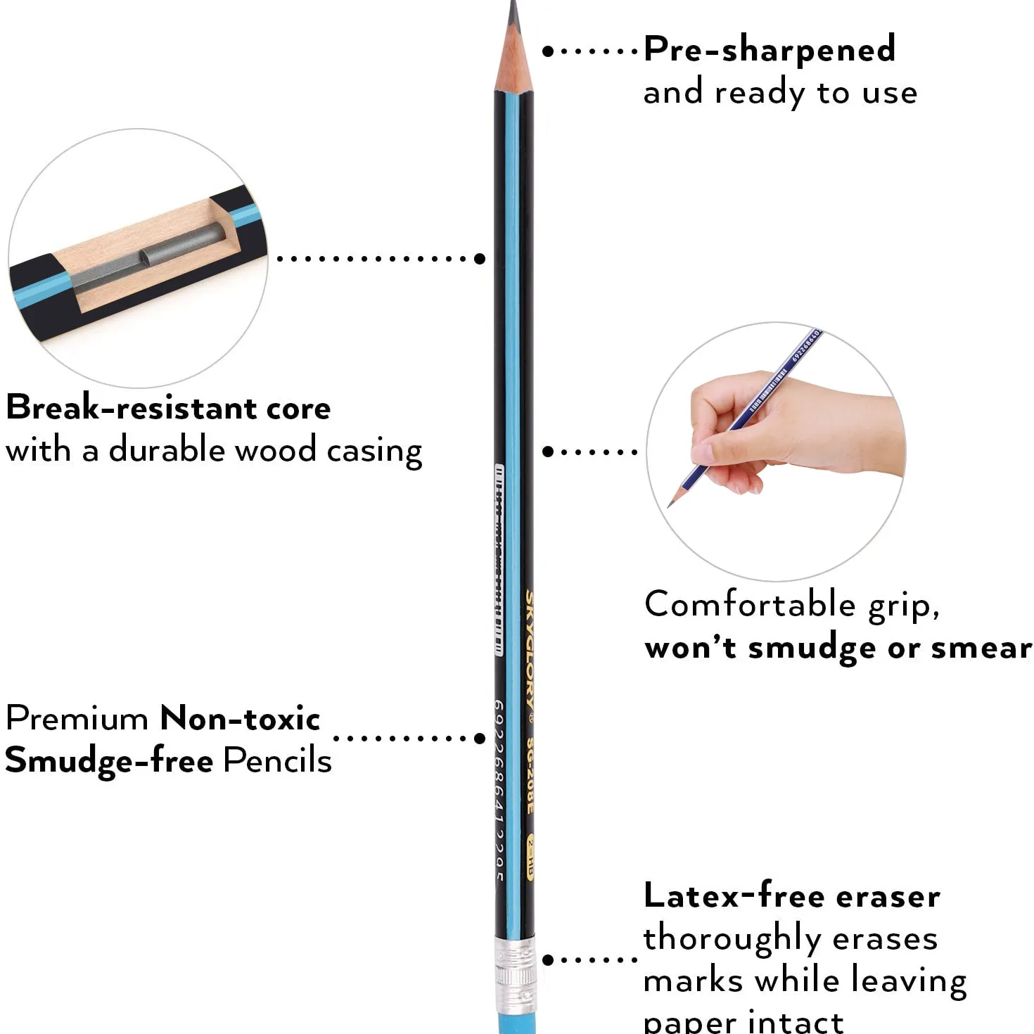 Custom 2b 3b 4b 5b H B Hb Exam Graphite Paper Pen Pencils Leads Set Exam Grade Nontoxic In Bulk Buy 2b 3b 4b 5b Pencil 2b Exam Pencil 2b Graphite Pencil