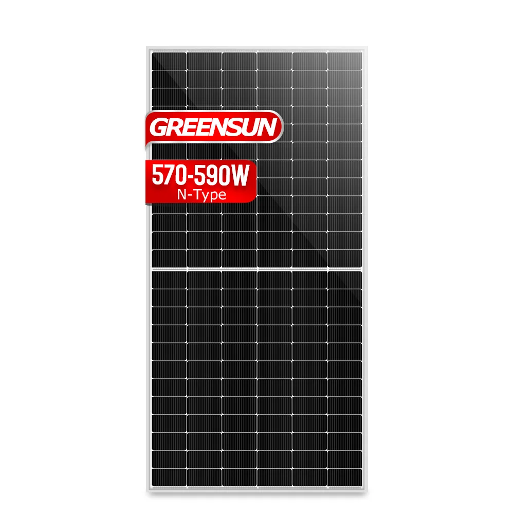 Topcon Solar Cell Module Panel Array 570w 580w 590w 182mm Photovoltaic ...