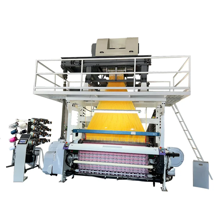 high-end quality Chinese new rapier Label weaving Machine with jacquard machine1344 hooks