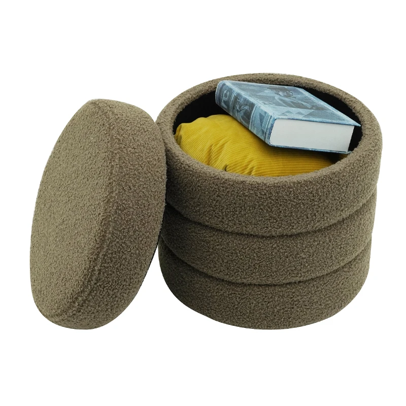 Customized Storage Ottoman Stool for Living Room Modern Inside Furniture
