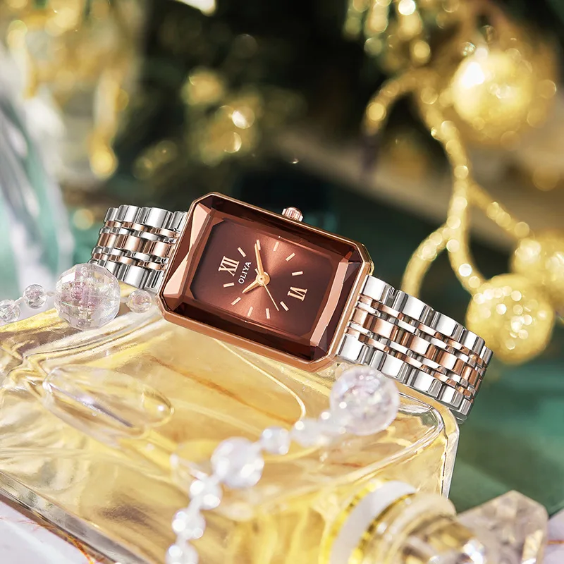 Oliya 6881 Women's Watch Elegant Brown Modern Timepiece