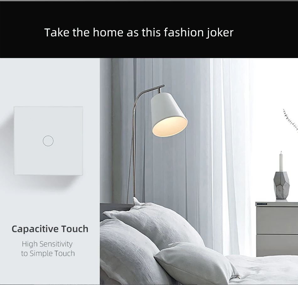 European Standard Series Zigbee Smart Switch Zibee 3.0 Alexa Google ...