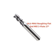 ALU-MAX 3-Flute Roughing End Mill 27° Helix for Aluminum Alloy, 4mm-20mm Diameter
