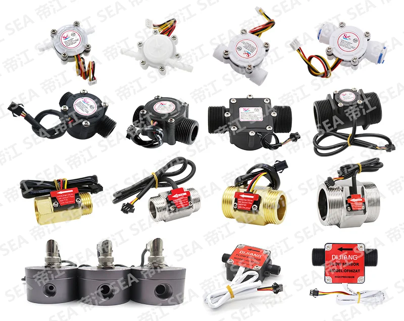 Sea Dijiang Fuel Flow Sensor 1/2'' Dn15 G Thread Electronic Turbine