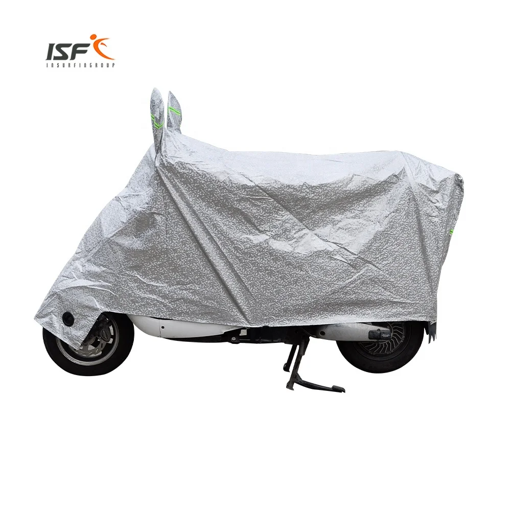 motorcycle with rain cover