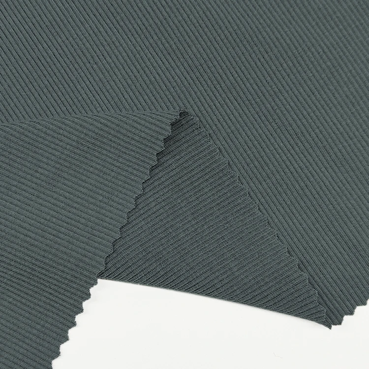 Sustainable Modal Stretch Fabric Rib Material, Plain Dyed Modal Cotton Rib Fabrics for Women Clothing/ factory