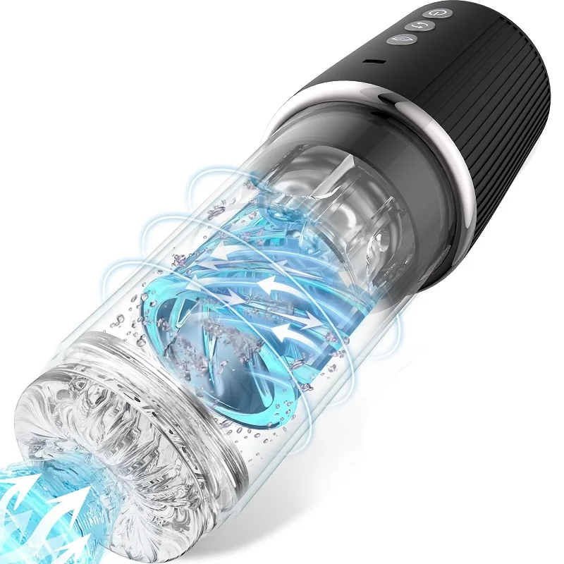 7 Thrusting Rotating Vibrating Stroker Sex Machine 3 in 1 Male Sex Toy Sucking Vibrator Masturbator for Man