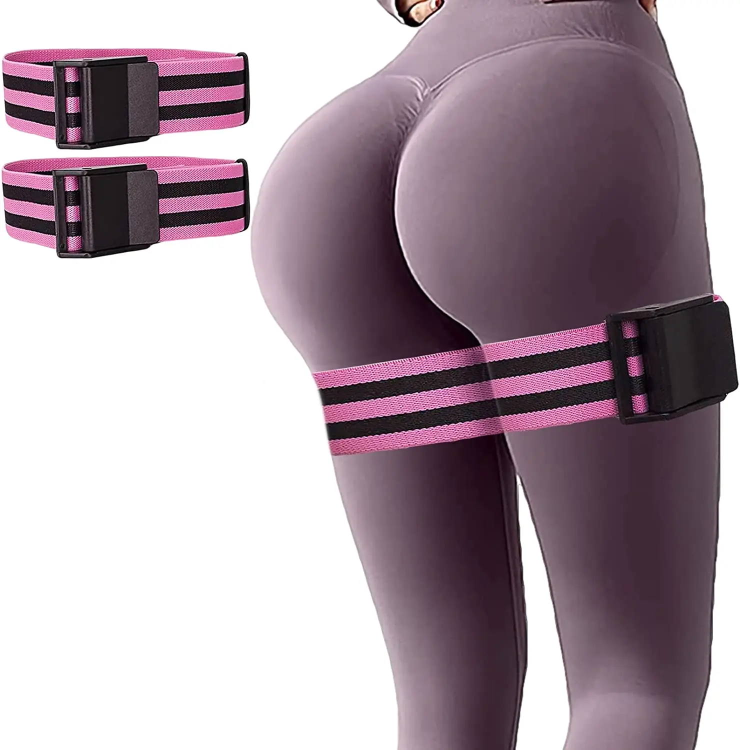 Good Quality Blood Flow Restriction Bfr Bands Elastic Resistance Band Black Bfr Training Gluteal Leg Band for Shaping Fitness