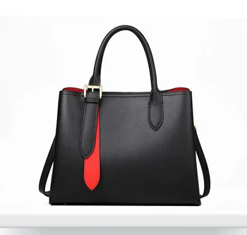 Leather tote new fashionable women bags middle-aged mother bag handbag