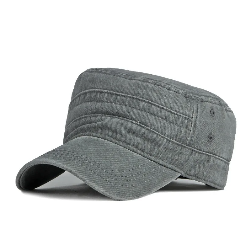 Custom Plain Jungle Camping Officer Style Army Green Sports Cap Baseball Hat With Embroidery Logo